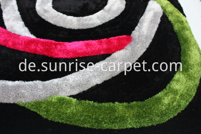 Polyester Shaggy Rug 3D design 